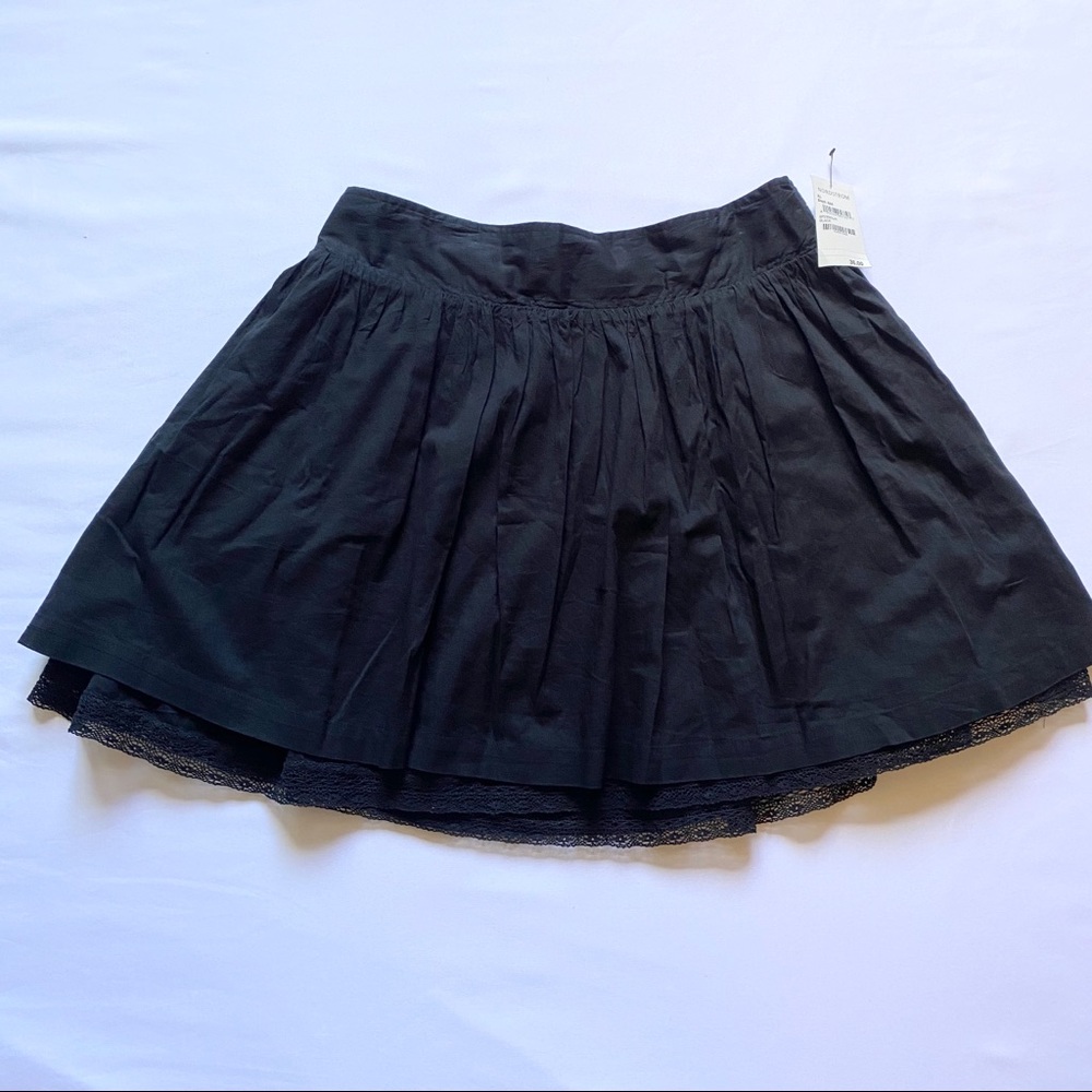 Susina Novelty Black Hem Mini Skirt Size XL